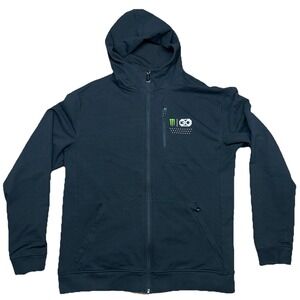 Monster Energy UFC‎ Fighting Full Zip Black Jacket Hoodie Mens Size XL